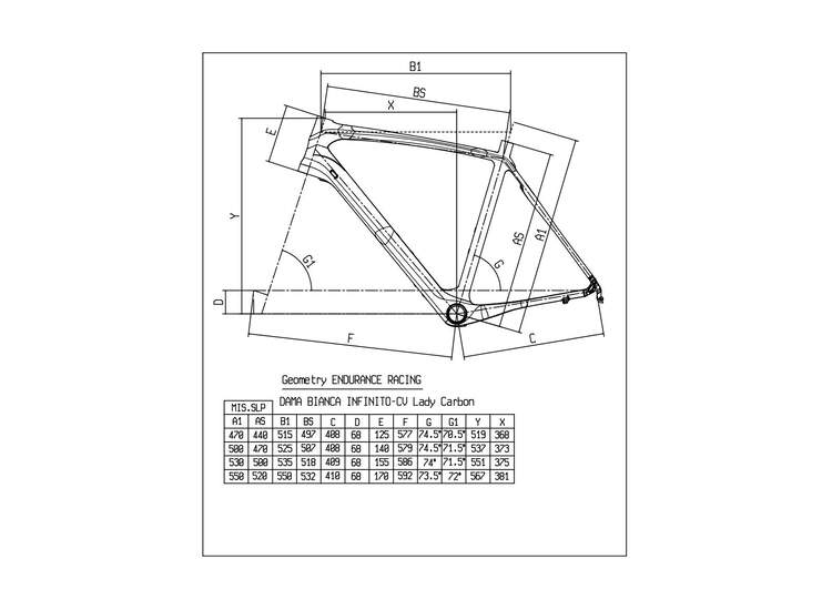 Bianchi Infinito Cv Dama Bianca 2018 - Ultegra 11sp Compact