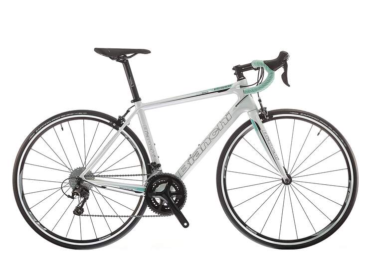 Bianchi Intrepida Dama Bianca 2018 - 105 11sp Compact 7p - Pearl White / Noire-ck16 Glossy 48