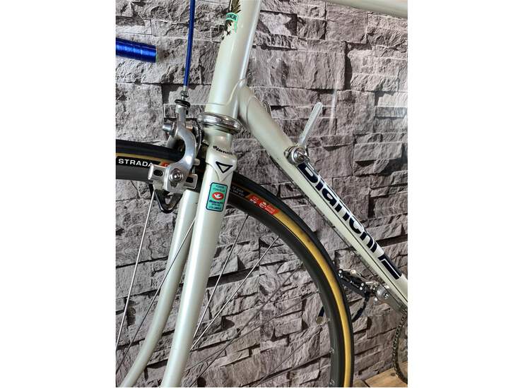 Vintage Bianchi Tipo Corsa 28t - 62cm White Met.