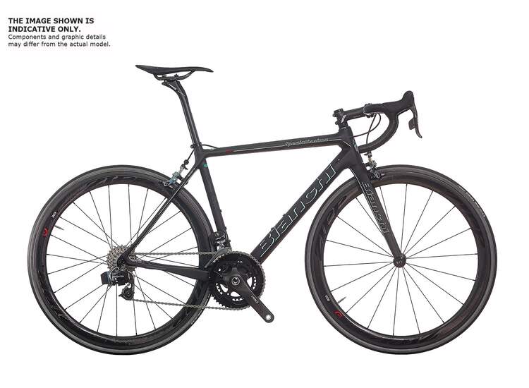 Bianchi Specialissima - Sram Red Etap 11sp Compact - 2020 50 2a - Ck16 / Black Glossy