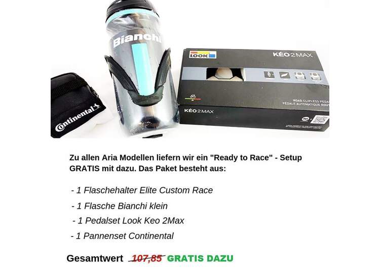 Bianchi Aria Disc - Shimano 105 11sp 52/36 - 2019 53 A3 - Black / Ck16 / Dark Gray Full Matt