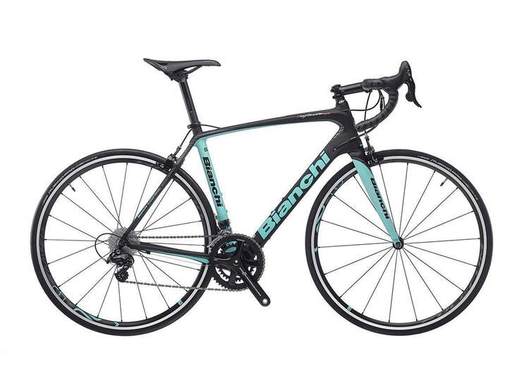 Bianchi Infinito Cv - Campagnolo Potenza 11sp Compact - 2019 50 1z - Black / Ck16 Graphite Full Matt