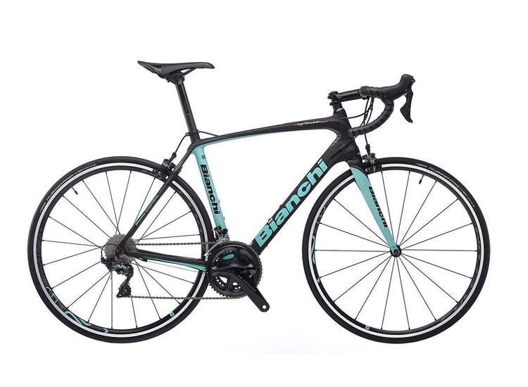 Bianchi Infinito Cv - Shimano Ultegra 11sp Compact - 2019 47 1z - Black / Ck16 Graphite Full Matt