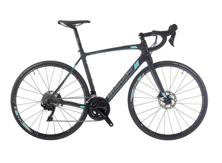 Bianchi Intenso Disc - Shimano Full 105 11sp Compact - 2019 57 Kw - Noire / Ck16 Full Matt