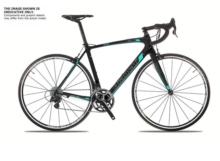 Bianchi Intenso Dama Bianca - Shimano 105 11sp Compact - 2019 50 9l - Noire / Ck16 White Fully Glossy