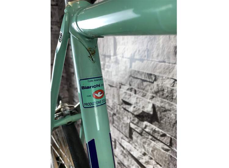 Bianchi tipo Corsa 28t Campagnolo Record - 58cm Celeste