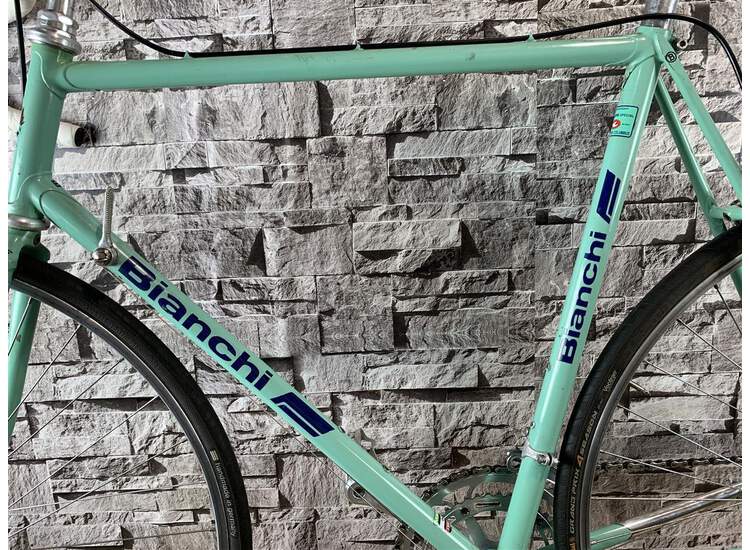Bianchi tipo Corsa 28t Campagnolo Record - 58cm Celeste