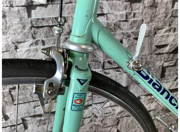 Bianchi tipo Corsa 28t Campagnolo Record - 58cm Celeste