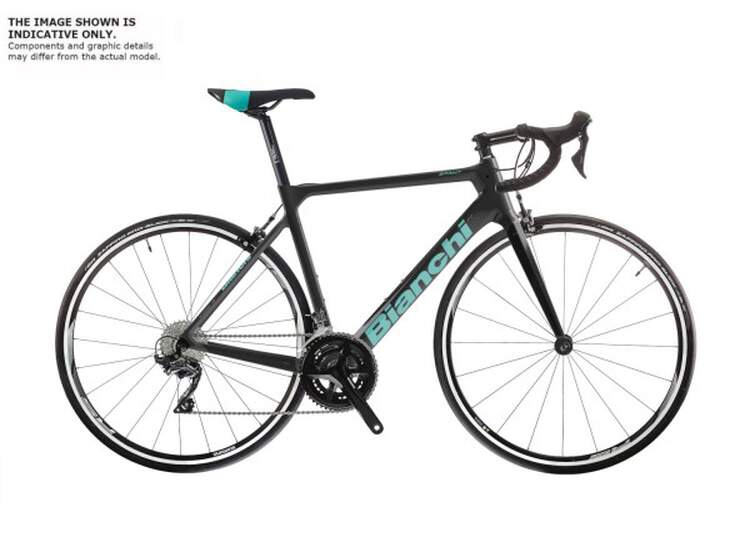 Bianchi Road Bike Sprint - Ultegra 11sp - 2020 Model - (1d Ck16 / Black Full Glossy 44)