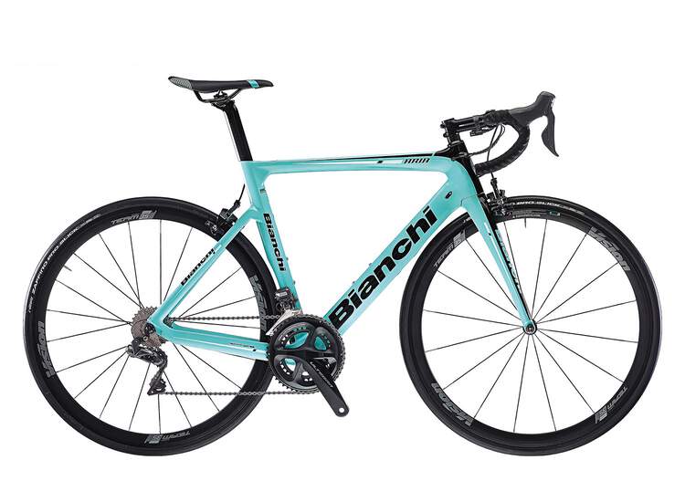 Bianchi Aria - Shimano Ultegra 11sp Compact - 2020 A1 - Black / Silver Chrome Full Glossy 44