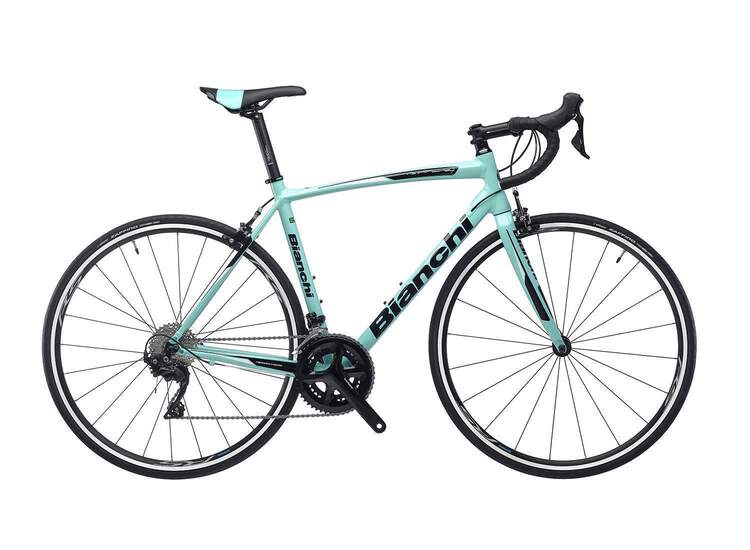 V�lo Route Bianchi Via Nirone 7 - Shimano 105 11sp Compact - 2020 5f Noire / Ck16 Full Glossy 57