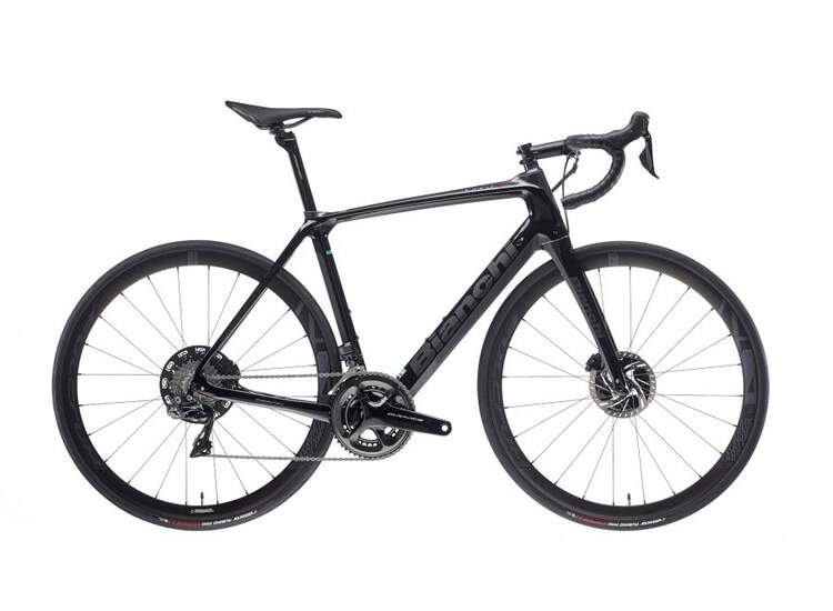 Bianchi Infinito Cv Disc - Shimano Dura Ace Di2 11sp Compact - 2020 2a - Ck16 / Black Full Glossy 55