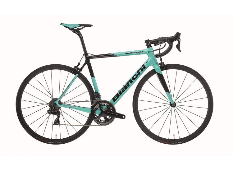 Bianchi Specialissima - Shimano Dura Ace Di2 11sp 52 / 36t - 2020 2j-noire Glossy / Noire Matt 50