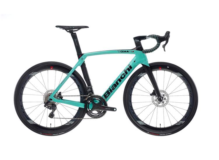 Bianchi Oltre Xr4 Disc. Super Record Eps 2r - Black / Graphite Glossy Or Tavolozza 53