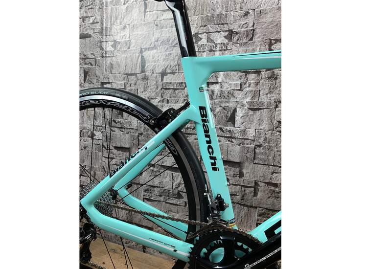 Bianchi Aria Campagnolo Potenza A1 - Black / Silver Chrome Full Glossy 50