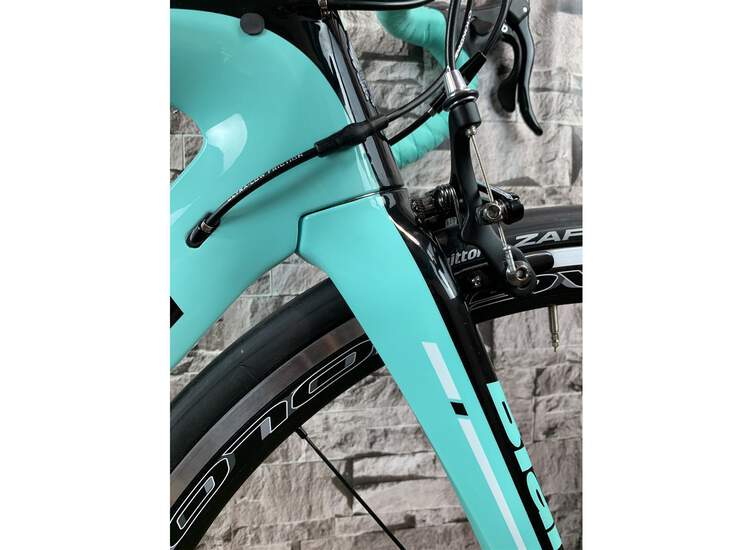 Bianchi Aria Campagnolo Potenza A1 - Black / Silver Chrome Full Glossy 50