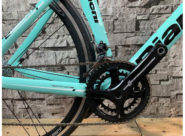 Bianchi Aria Campagnolo Potenza A1 - Black / Silver Chrome Full Glossy 59