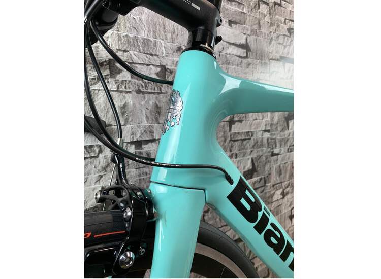 Bianchi Aria Campagnolo Chorus 2021 A1 - Black / Silver Chrome Full Glossy 55