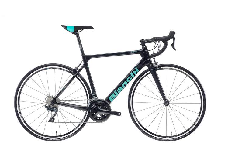 Bianchi Road Bike Sprint - 105 11sp - 2020 Model 1d Ck16 / Black Full Glossy 44