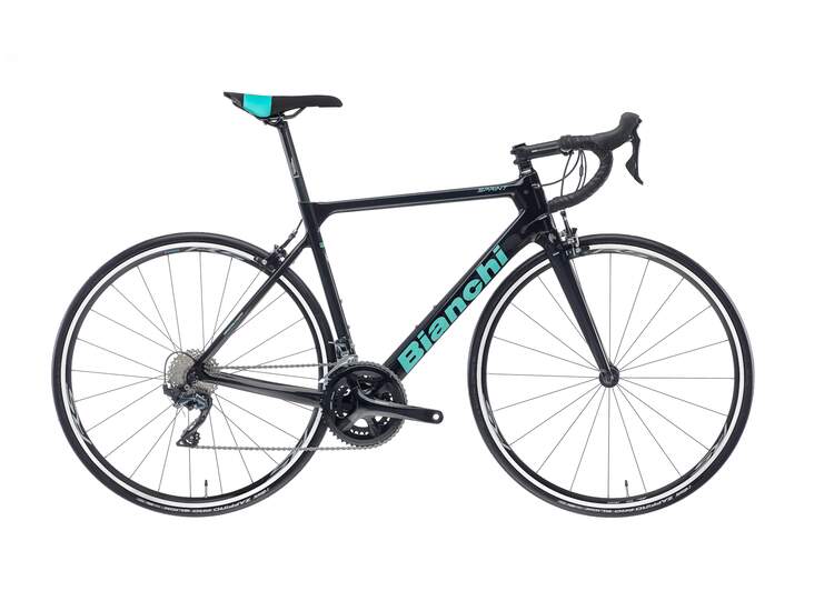 V�lo Route Bianchi Sprint - 105 11sp - 2020 Model 1d Ck16 / Noire Full Glossy 55