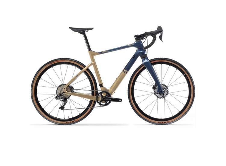 V�lo Route Bianchi Arcadex Carbon Allroad Discgrx600 1x11 Sp - 2021 Gy - Gold Storm / Blue Notes Xs