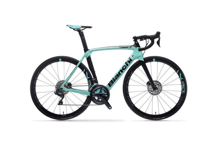 Bianchi Road Bike Oltre Xr3 Disc Carbon- Ultegra Di2 11sp Compact - Racing 418 Db SS 2021 5k - Ck16 / Black Full Glossy 57