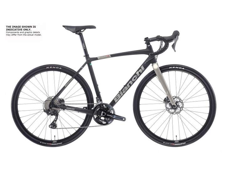 V�lo Route Bianchi Impulso Allroad- Grx600 11sp Hydraulic Disc - 2021 5k - Ck16 / Noire Full Glossy 59