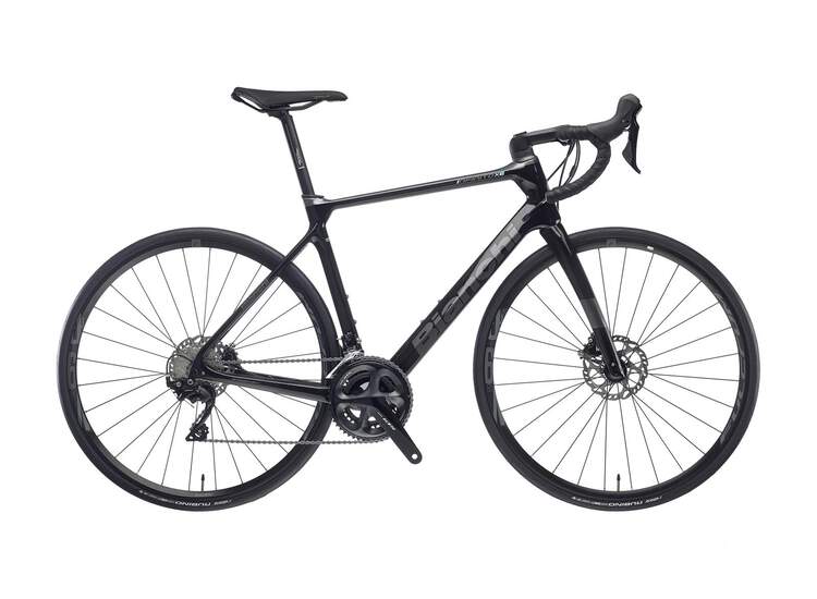 Bianchi Road Bike Infinito Xe Disc- 105 11sp Compact - 2021 5k - Ck16 / Black Full Glossy 55