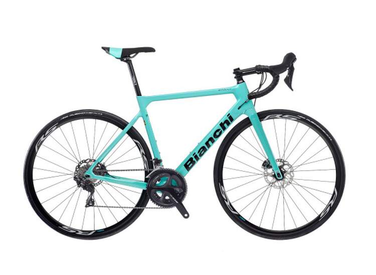 Bianchi Road Bike Sprint Disc- 105 11sp Compact - Vision Team 30 - 2021 Sw - Black / Graphite Glossy 55