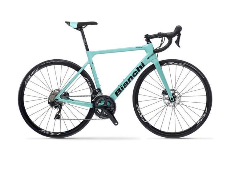 Bianchi Road Bike Sprint Disc- Ultegra 11sp Compact - Vision Team 30 - 2021 1d Ck16 / Black Full Glossy 50