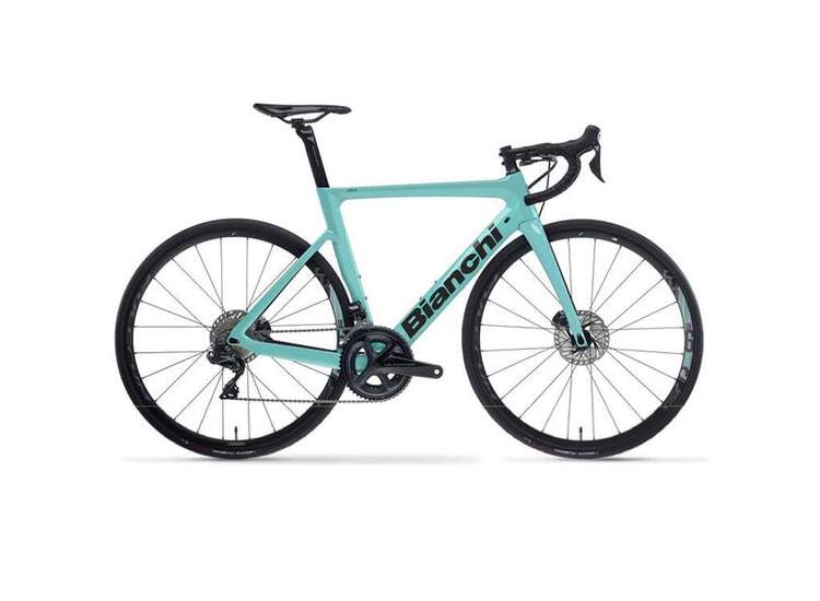 V�lo Route Bianchi Aria Aero Disc- Ultegra 11sp Compact 50/34 - Racing 818 Db - 2021 5k - Ck16 / Noire Full Glossy 61