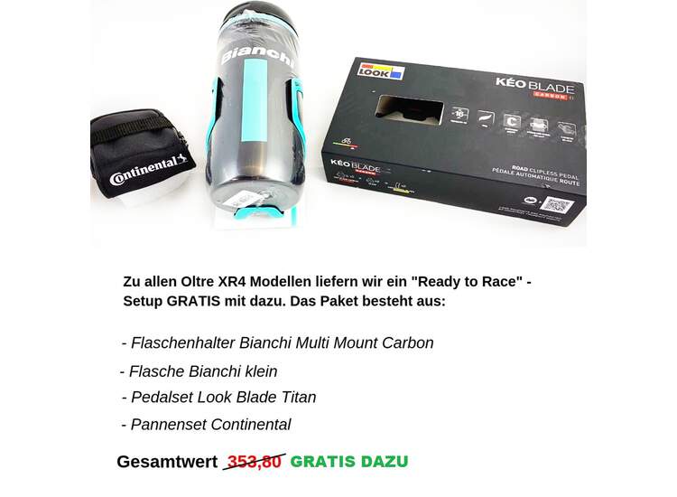 Bianch Rennrad OLTRE XR4- Ultegra Di2 11sp Compact - Vision Trimax 35 - 2021 5K-CK16 / Black Full Glossy 44