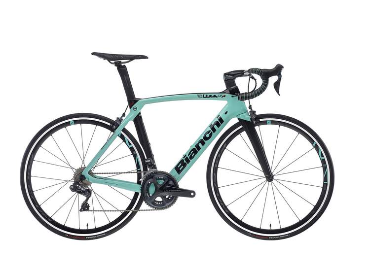 Bianchi Road Bike Oltre Xr4- Ultegra Di2 11sp Compact - Vision Trimax 35 - 2021 2r-black / Graphite Full Glossy 53