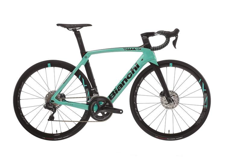 Bianchi Road Bike Oltre Xr4 Disc- Ultegra Di2 11sp Compact - Racing 418 Db - 2021 2r-black / Graphite Full Glossy 57