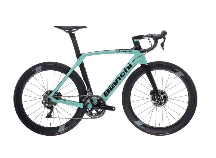 Bianchi Road Bike Oltre Xr4 Disc- Dura Ace 11sp Compact - Vision 55 Sc Db - 2021 2r-black / Graphite Full Glossy 59
