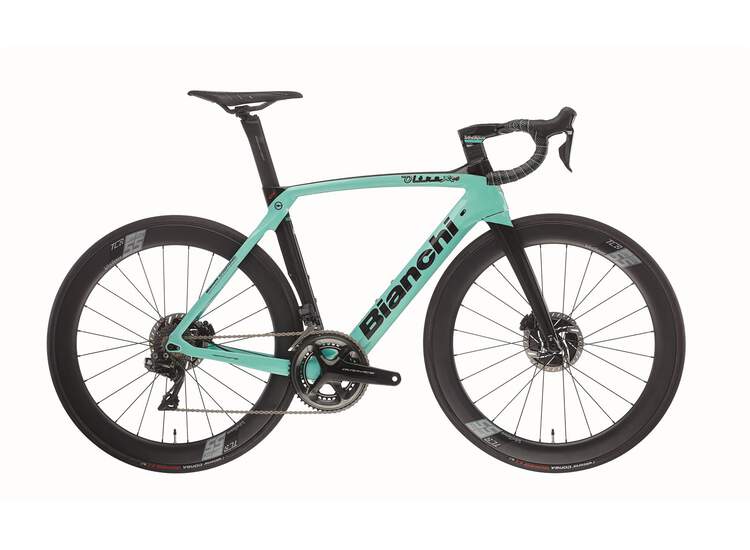 V�lo Route Bianchi Oltre Xr4 Disc- Dura Ace Di2 11sp Compact - Vision 55 Sc Db - 2021 2r-noire / Graphite Full Glossy 59