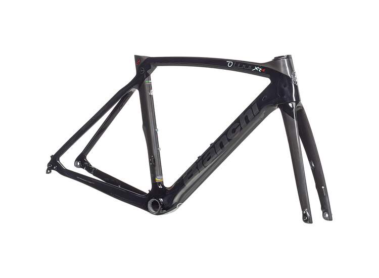 Bianchi Oltre Xr.4 Disc - Frame Kit (without Handlebar) 2r-noire / Graphite Full Glossy 53