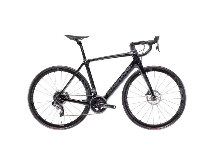 Bianchi Road Bike INFINITO CV FORCE ETAP AXS 12SP - 2R - BLACK/GRAPHITE GLOSSY 55