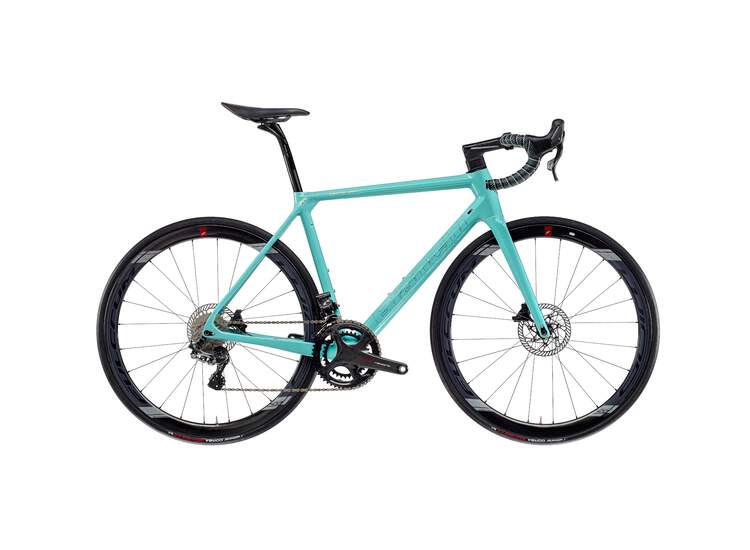 Bianchi Road Bike SPECIALISSIMA DISC Campagnolo Super Record - 2023 SJ: Greenish Blue/Mermaid Scale Full Glossy *Tavolozza colours 50