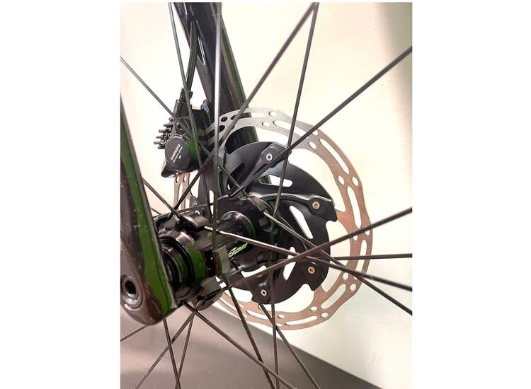 Bianchi Road Bike SPECIALISSIMA DISC Shimano Dura Ace-Di2 12sp - 2022 SB: Black Carbon UD/Mermaid Scale Full Glossy 61