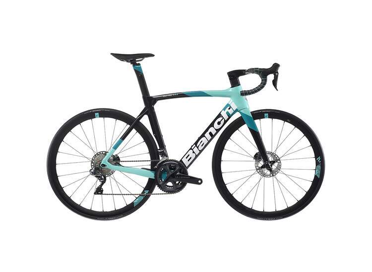 Bianchi Road Bike OLTRE XR4 DISC Shimano Dura Ace-Di2 12sp - 2023 XW: Frozen White/CK16 shade *Tavolozza colours 50