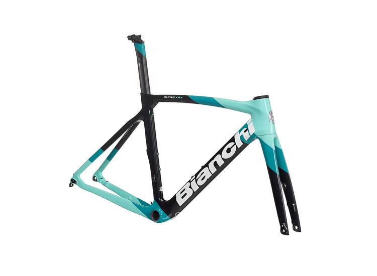 Bianchi OLTRE XR.4 CV DISC - FRAMESET - integrated handebar VISION 5D ACR DISC / stem- 2023 XC: Graphite Race/CK16 shade 53
