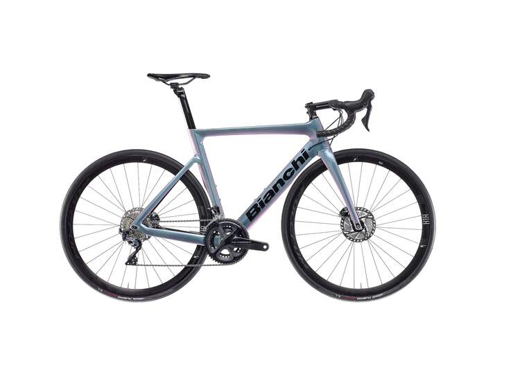 Bianchi Road Bike ARIA DISC Shimano Ultegra 11sp - 2023 5K: CK16/ Black Full Glossy 50