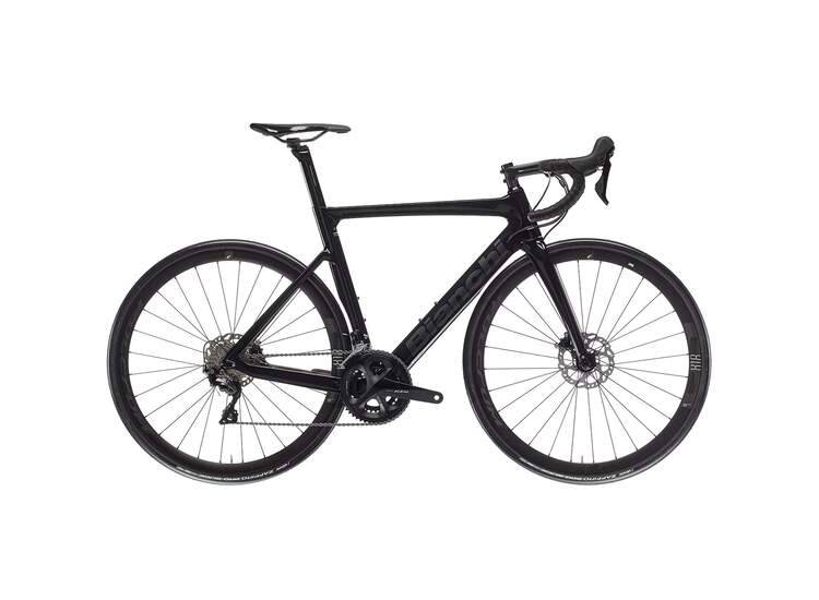 Bianchi Road Bike ARIA DISC Shimano 105 11sp - 2023 2R: Black/ Brillant Graphite Full Glossy 50