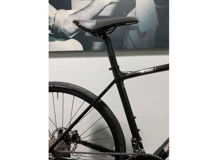 Bianchi bike VIA NIRONE 7 Disc Shimano 105 11sp  - 2023 N2: Serial Black/Titanium Silver Full Glossy 53