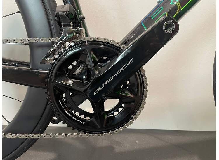 Bianchi Road Bike SPECIALISSIMA DISC Shimano Dura Ace-Di2 12sp - 2023 SB: Black Carbon UD/Mermaid Scale Full Glossy 50