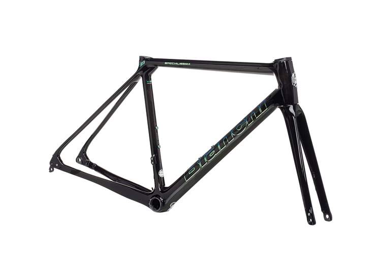 Bianchi SPECIALISSIMA DISC FRAMESET - 2023 SC: CK16/Mermaid Scale Full Glossy 57