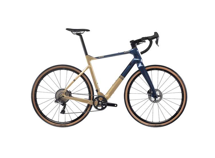 Bianchi ARCADEX CARBON ALL ROAD DISC Shimano GRX 812 1x11sp  - 2023 GY: Gold Storm/Blue notes Full Glossy XS