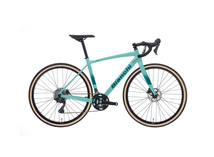 Bianchi NIRONE ALLROAD DISC Shimano GRX 400 10sp - 35mm tyre - 2023 GU: CK16/Blue Peacock Full Glossy 47