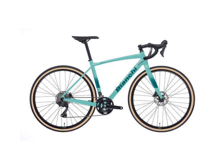 Bianchi NIRONE ALLROAD DISC Shimano GRX 400 10sp - 35mm tyre - 2023 GU: CK16/Blue Peacock Full Glossy 55
